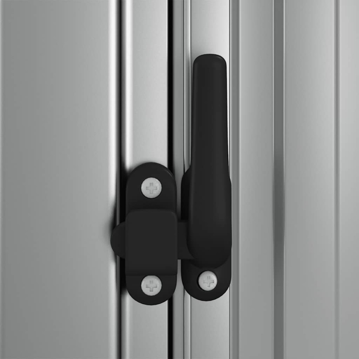 vidaXL Αποθήκη Κήπου Γκρι 180,5 x 97 x 209,5 εκ. από Γαλβαν. Ατσάλι