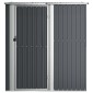 vidaXL Αποθήκη Κήπου Ανθρακί 180,5 x 97 x 209,5 εκ. από Γαλβαν. Ατσάλι