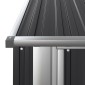 vidaXL Αποθήκη Κήπου Ανθρακί 180,5 x 97 x 209,5 εκ. από Γαλβαν. Ατσάλι