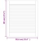 vidaXL Πορτάκια με Περσίδες 4 Τεμ. 69x59,4 εκ. από Μασίφ Ξύλο Πεύκου