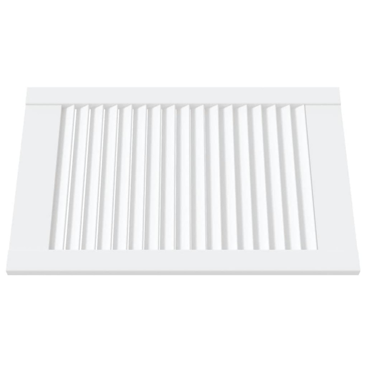 vidaXL Πορτάκια με Περσίδες 4 Τεμ. Λευκά 61,5x39,4εκ Μασίφ Ξύλο Πεύκου