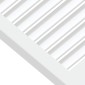 vidaXL Πορτάκια με Περσίδες 2 Τεμ. Λευκά 61,5x49,4εκ Μασίφ Ξύλο Πεύκου