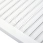 vidaXL Πορτάκια με Περσίδες 4 τεμ Λευκά 99,3x49,4 εκ Μασίφ Ξύλο Πεύκου