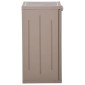 vidaXL Ντουλάπι Αποθήκευσης Κήπου Καφέ 65x45x88 εκ. PP Εμφάνιση Ξύλου