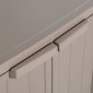 vidaXL Ντουλάπι Αποθήκευσης Κήπου Καφέ 65x45x88 εκ. PP Εμφάνιση Ξύλου