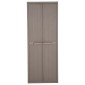 vidaXL Ντουλάπι Αποθήκευσης Κήπου Καφέ 65x45x172 εκ. PP Εμφάνιση Ξύλου