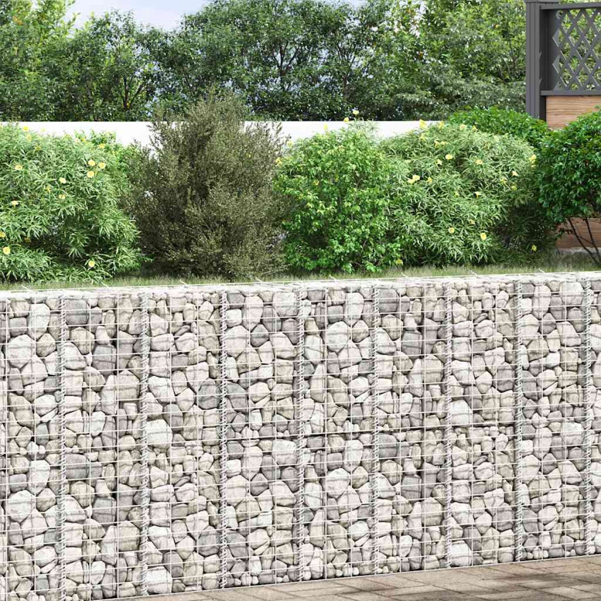 vidaXL Συρματοκιβώτια-Γλάστρες Υπερυψ. 3 τεμ. 30x30x100εκ. Σιδερένιες