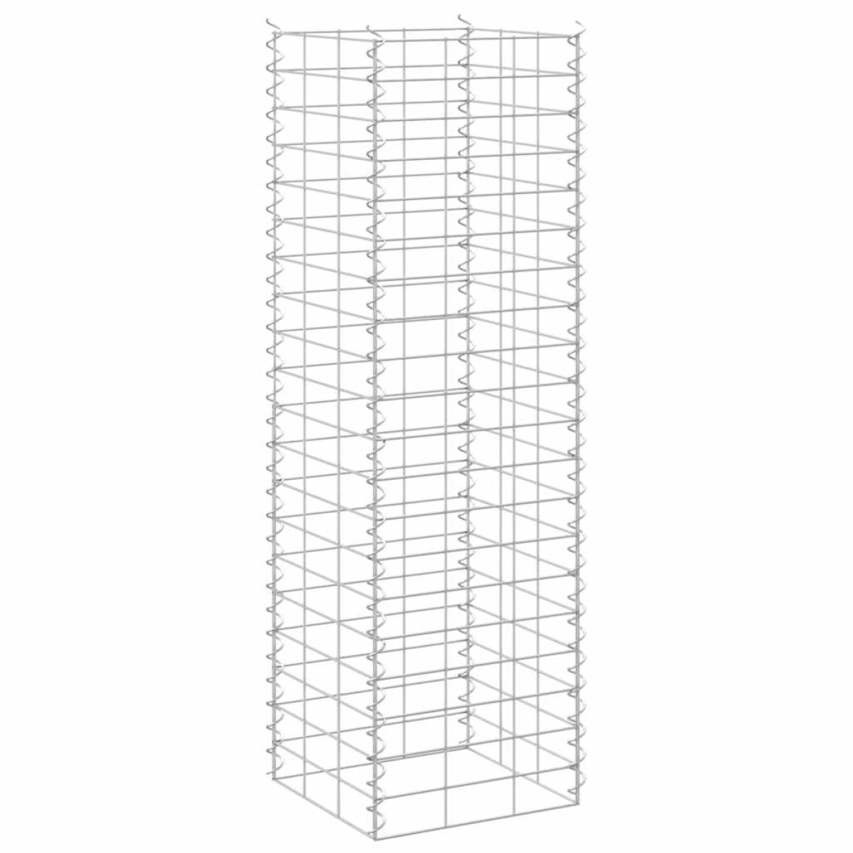 vidaXL Συρματοκιβώτια-Γλάστρες Υπερυψ. 3 τεμ. 30x30x100εκ. Σιδερένιες