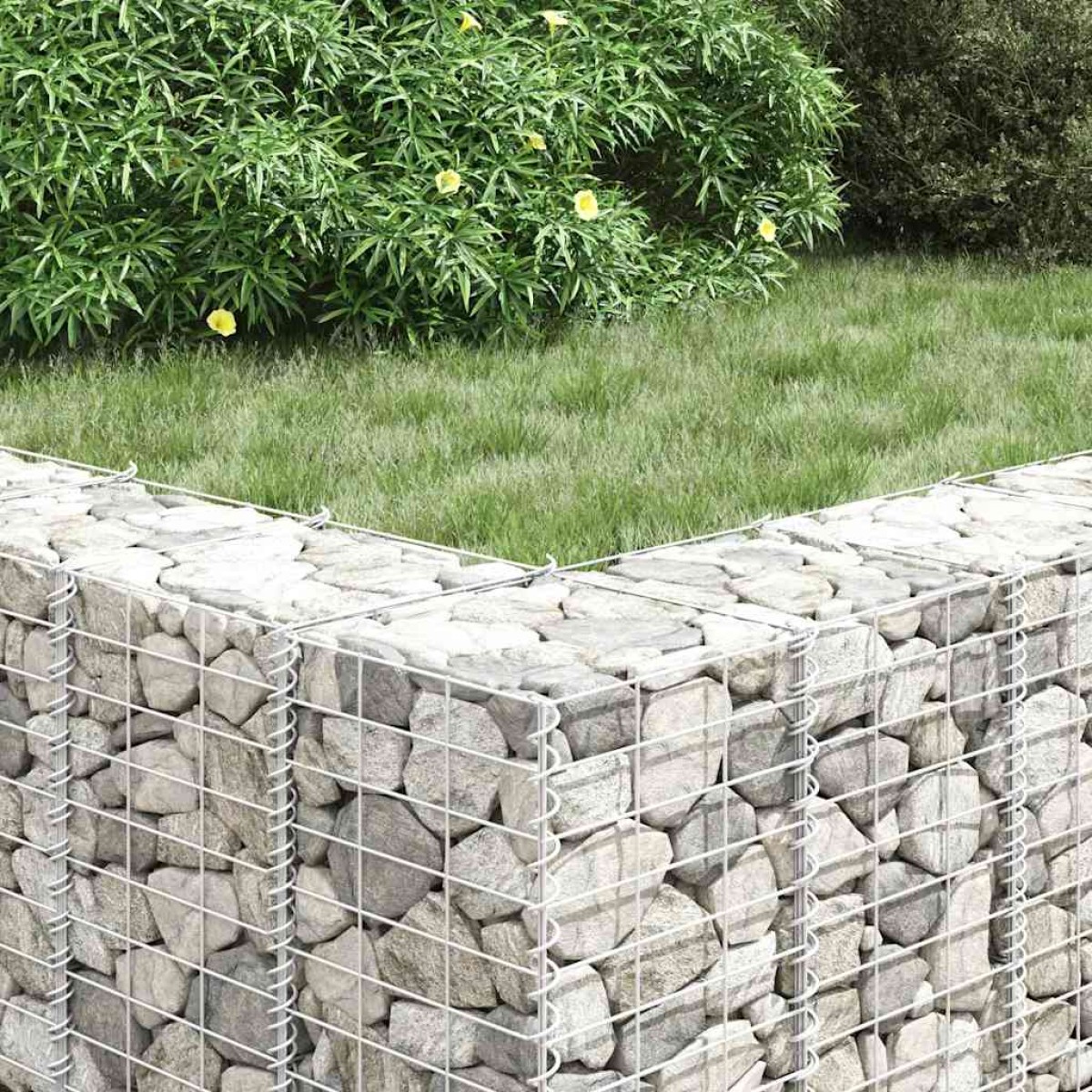 vidaXL Συρματοκιβώτια-Γλάστρες Υπερυψ. 3 τεμ. 30x30x200εκ. Σιδερένιες