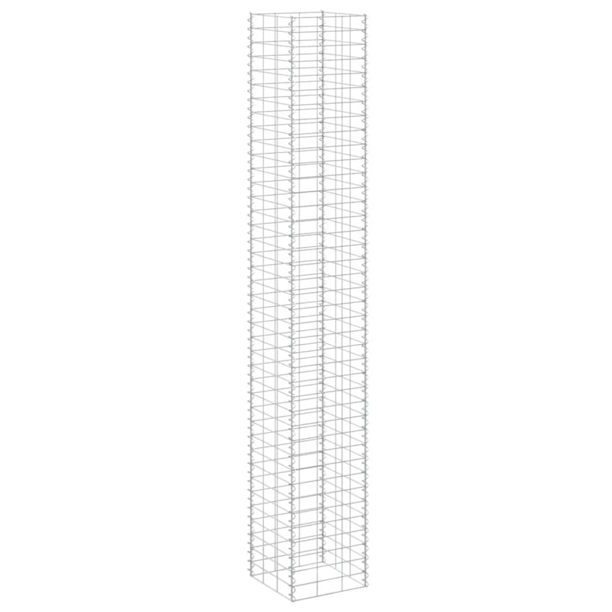 vidaXL Συρματοκιβώτια-Γλάστρες Υπερυψ. 3 τεμ. 30x30x200εκ. Σιδερένιες