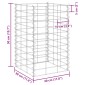 vidaXL Συρματοκιβώτια-Γλάστρες Υπ. 4τεμ 30x30x50/100/150/200εκ Σιδερ.