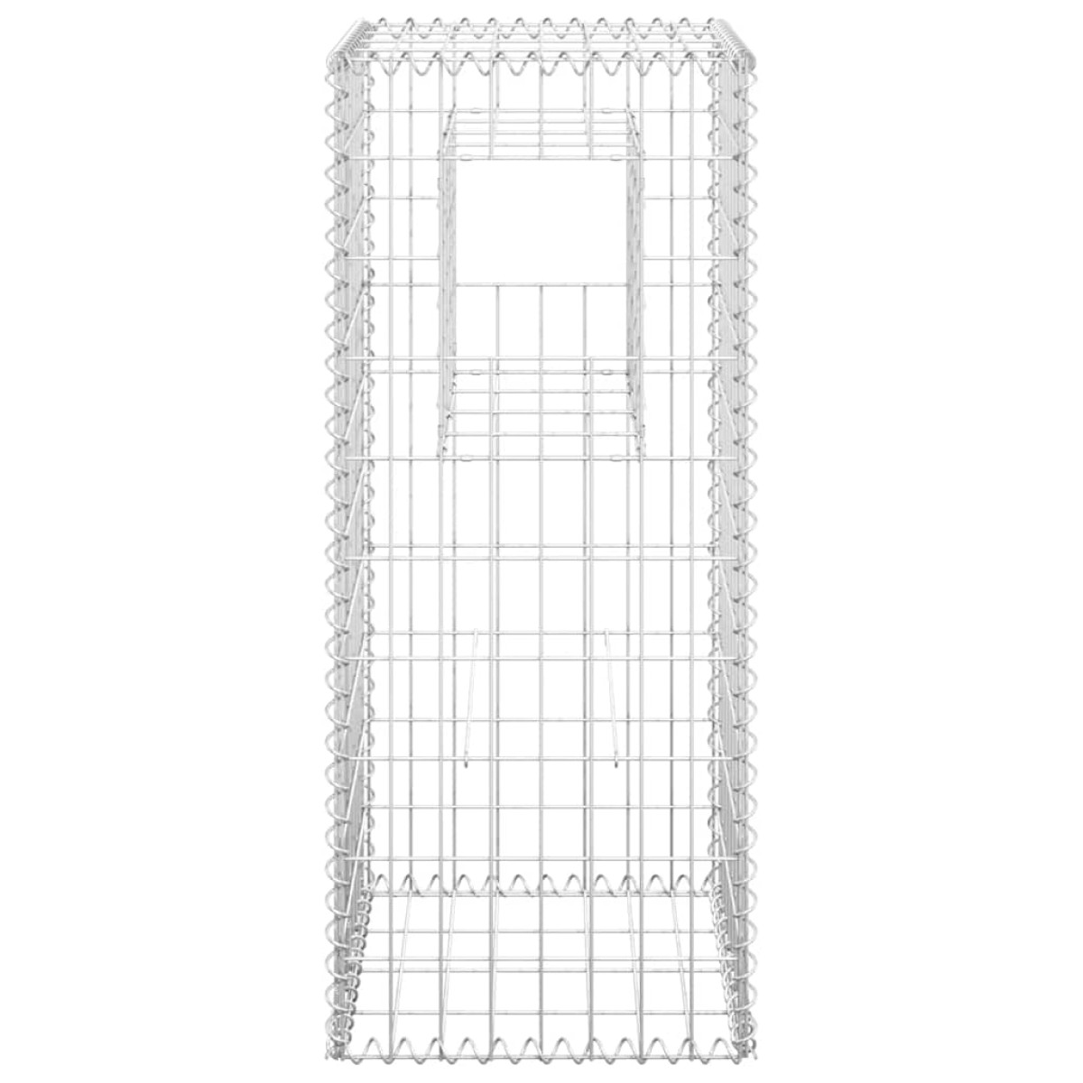 vidaXL Συρματοκιβώτια Στύλοι 2 τεμ. 40 x 40 x 100 εκ. Σιδερένιοι