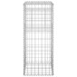 vidaXL Συρματοκιβώτια Στύλοι 2 τεμ. 40 x 40 x 100 εκ. Σιδερένιοι