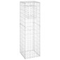 vidaXL Συρματοκιβώτιο Στύλος 40 x 40 x 140 εκ. Σιδερένιο