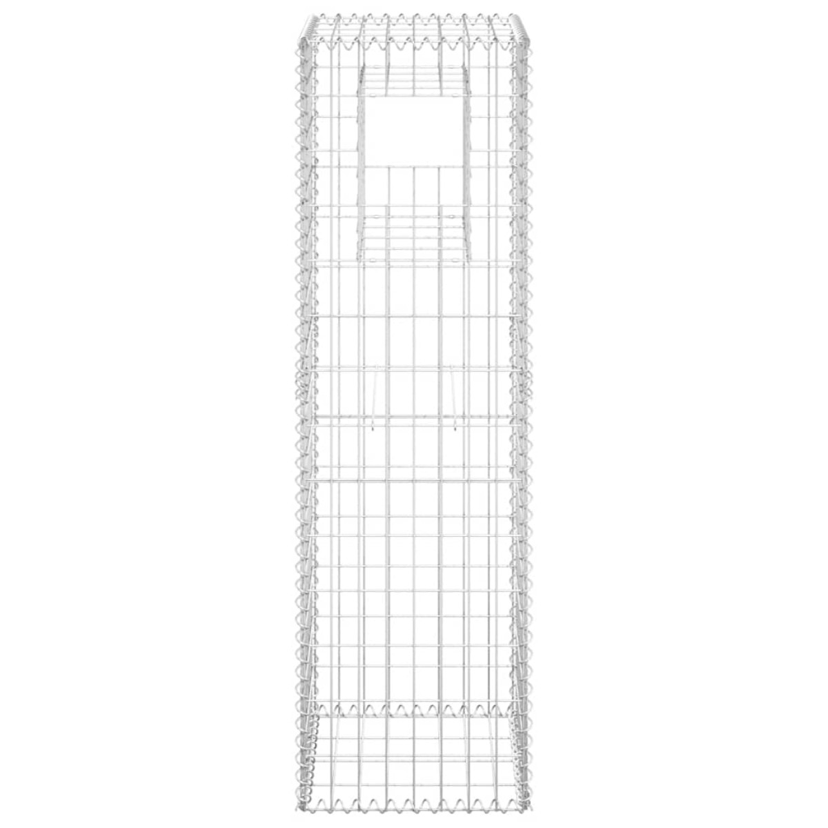vidaXL Συρματοκιβώτιο Στύλος 40 x 40 x 140 εκ. Σιδερένιο