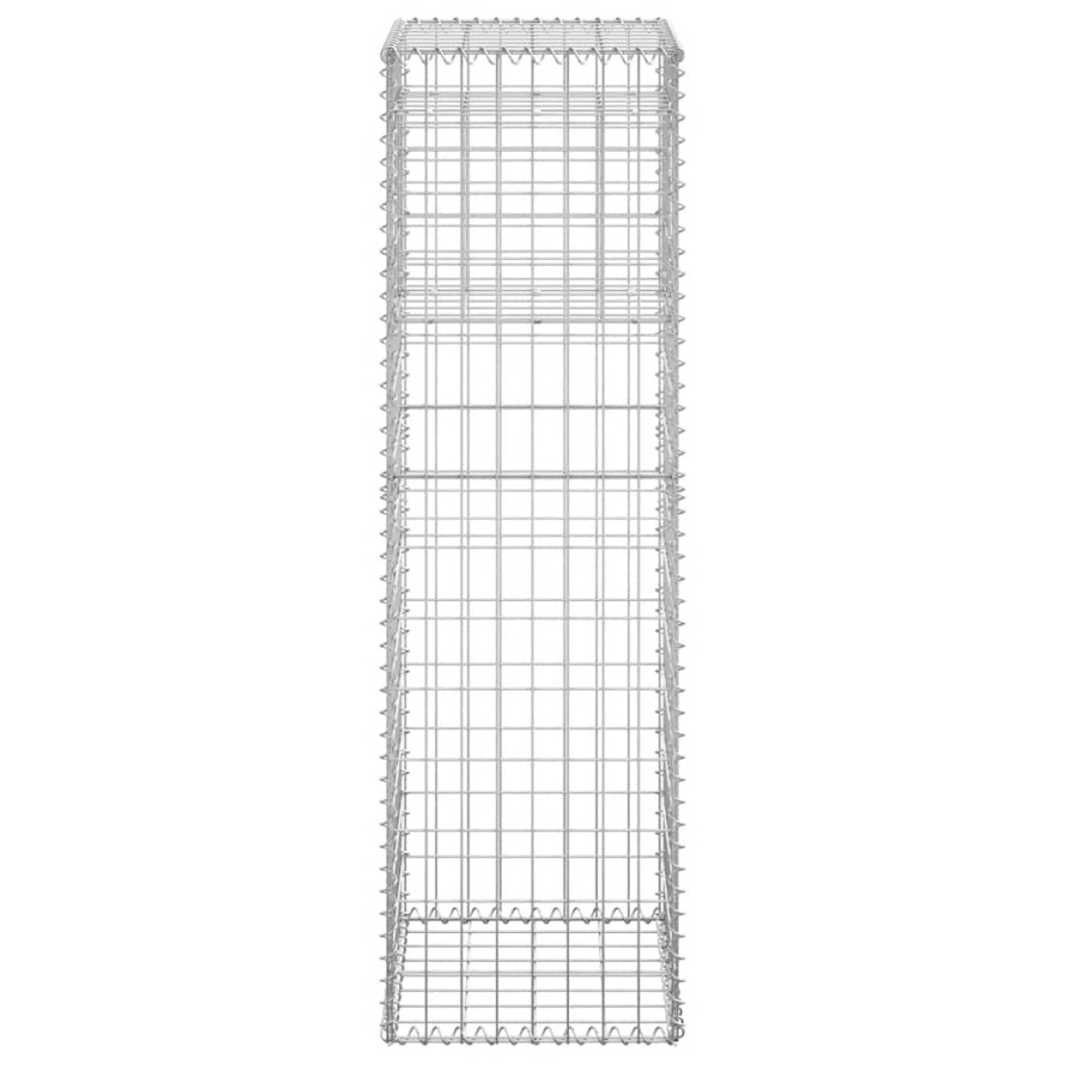 vidaXL Συρματοκιβώτιο Στύλος 40 x 40 x 140 εκ. Σιδερένιο