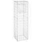 vidaXL Συρματοκιβώτια Στύλοι 2 τεμ. 40 x 40 x 140 εκ. Σιδερένιοι