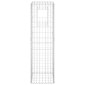 vidaXL Συρματοκιβώτια Στύλοι 2 τεμ. 40 x 40 x 140 εκ. Σιδερένιοι