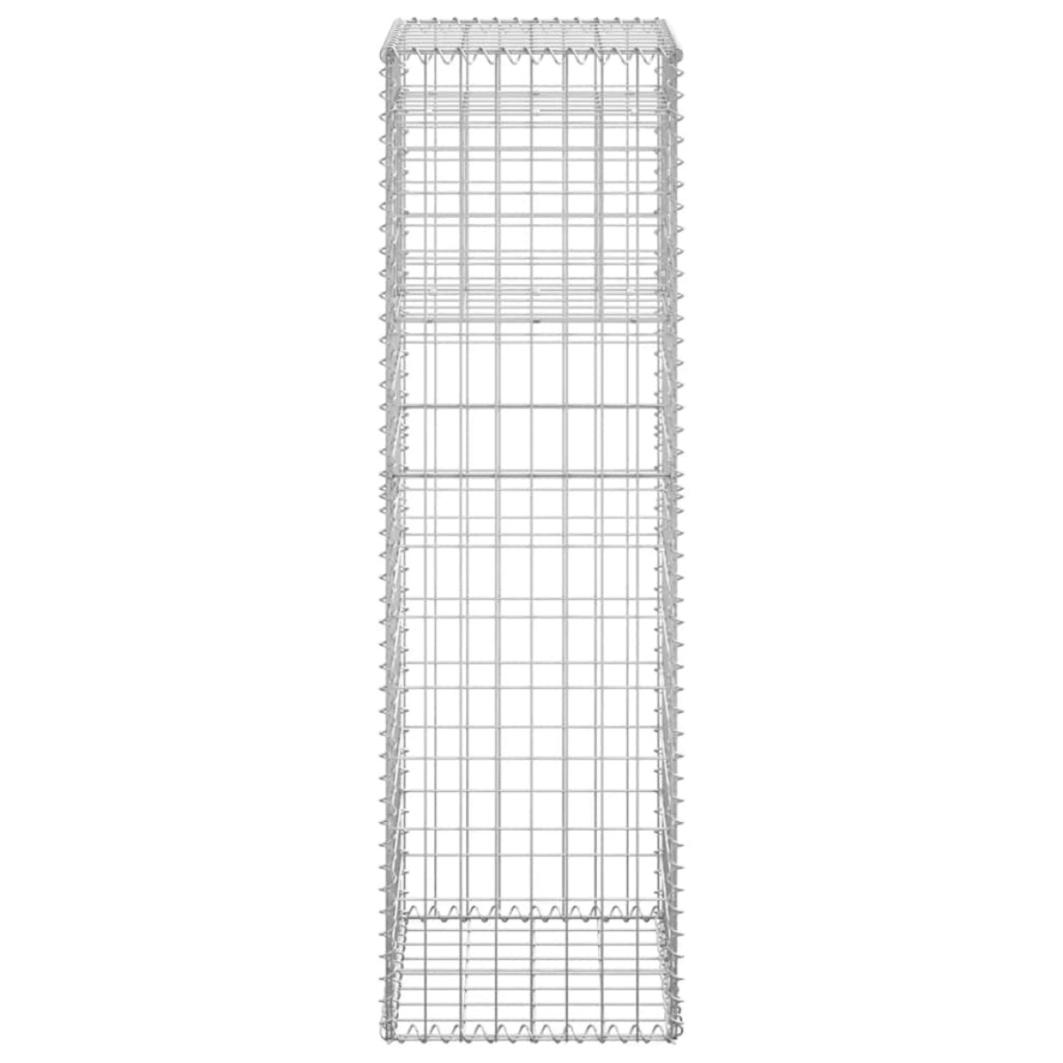 vidaXL Συρματοκιβώτια Στύλοι 2 τεμ. 40 x 40 x 140 εκ. Σιδερένιοι