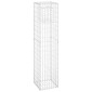vidaXL Συρματοκιβώτια Στύλοι 2 τεμ. 40 x 40 x 180 εκ. Σιδερένιοι