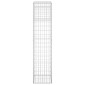 vidaXL Συρματοκιβώτια Στύλοι 2 τεμ. 40 x 40 x 180 εκ. Σιδερένιοι