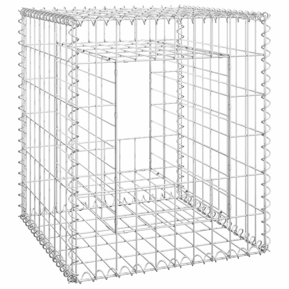 vidaXL Συρματοκιβώτιο Στύλος 50 x 50 x 60 εκ. Σιδερένιο