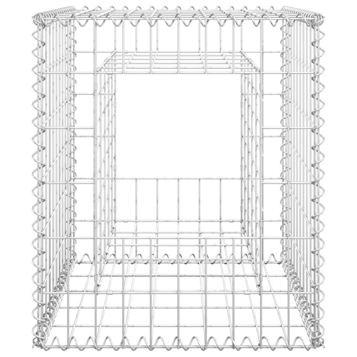 vidaXL Συρματοκιβώτιο Στύλος 50 x 50 x 60 εκ. Σιδερένιο