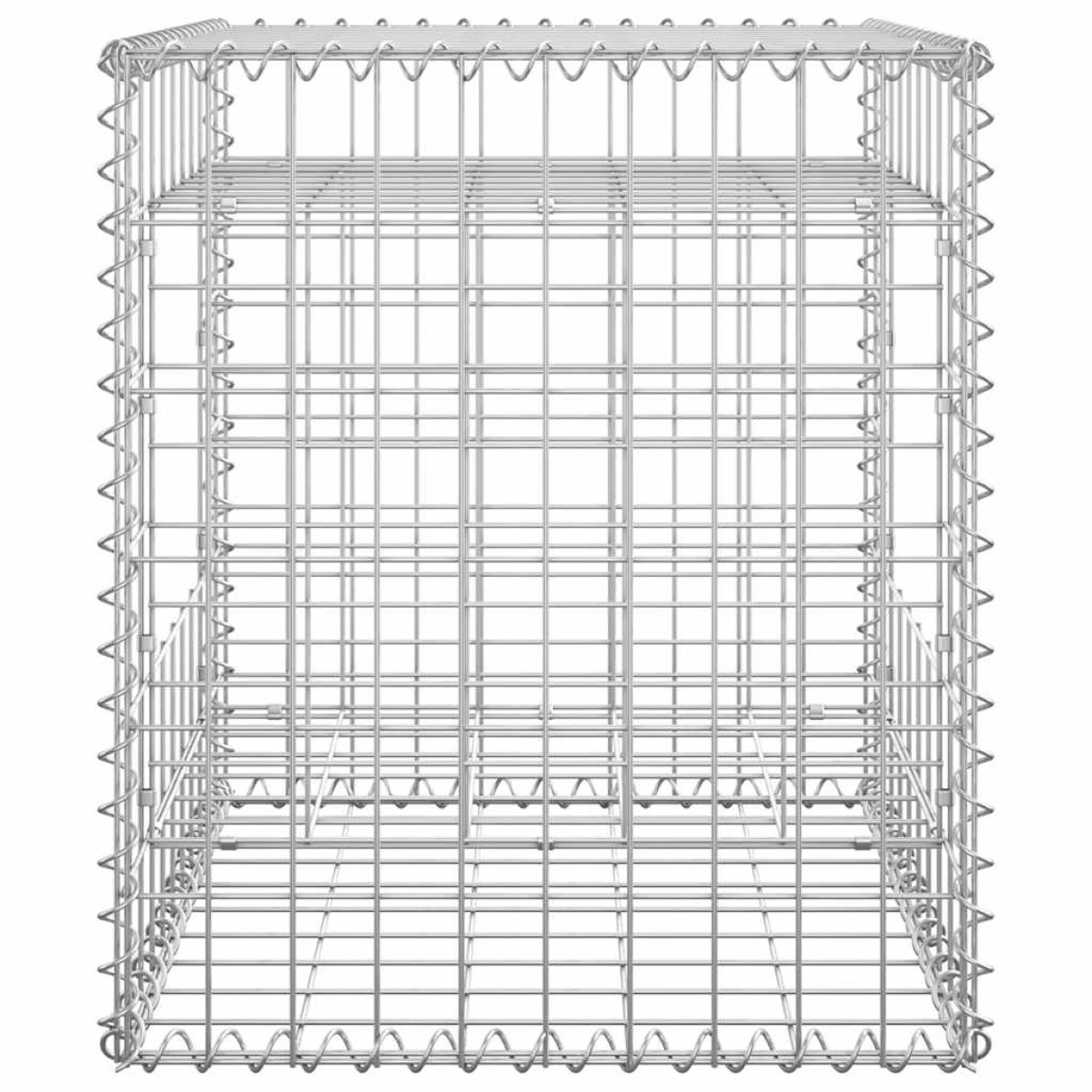 vidaXL Συρματοκιβώτιο Στύλος 50 x 50 x 60 εκ. Σιδερένιο