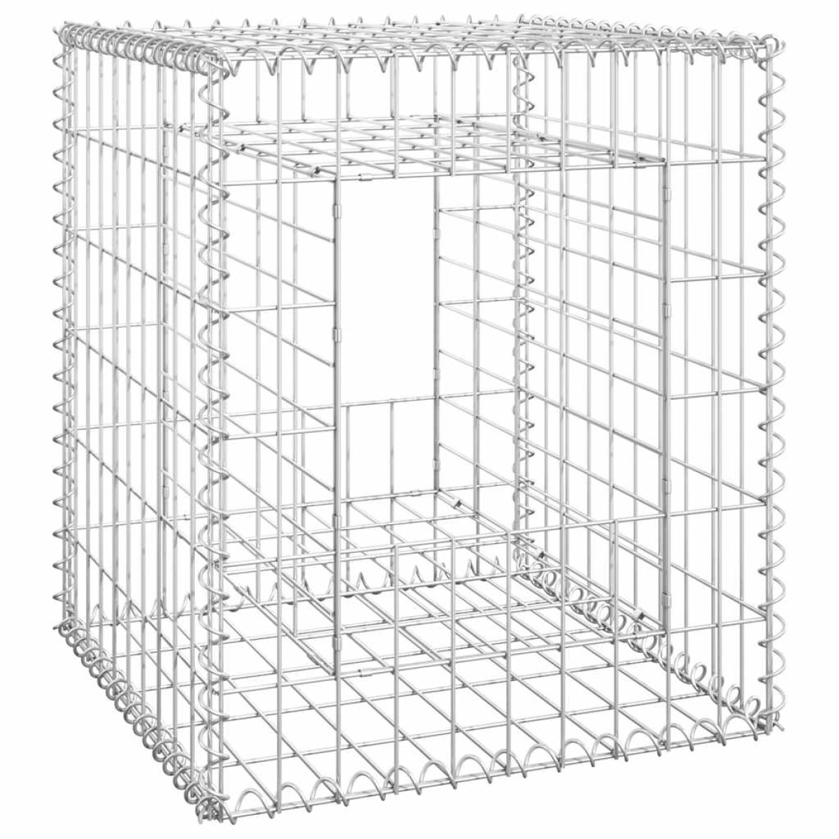 vidaXL Συρματοκιβώτια Στύλοι 2 τεμ. 50 x 50 x 60 εκ. Σιδερένιοι