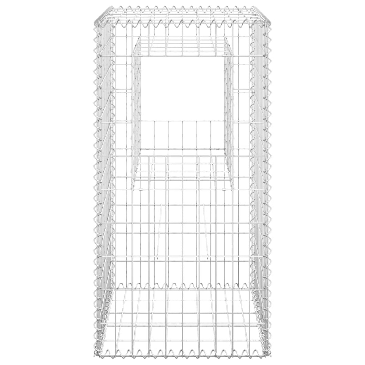 vidaXL Συρματοκιβώτια Στύλοι 2 τεμ. 50 x 50 x 100 εκ. Σιδερένιοι