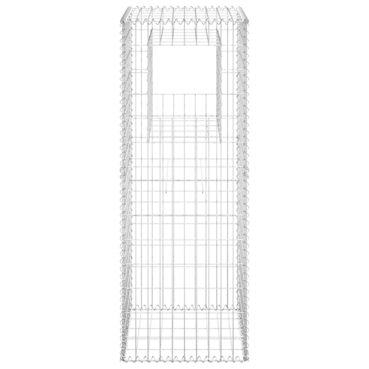 vidaXL  Συρματοκιβώτιο Στύλος 50 x 50 x 140 εκ. Σιδερένιο