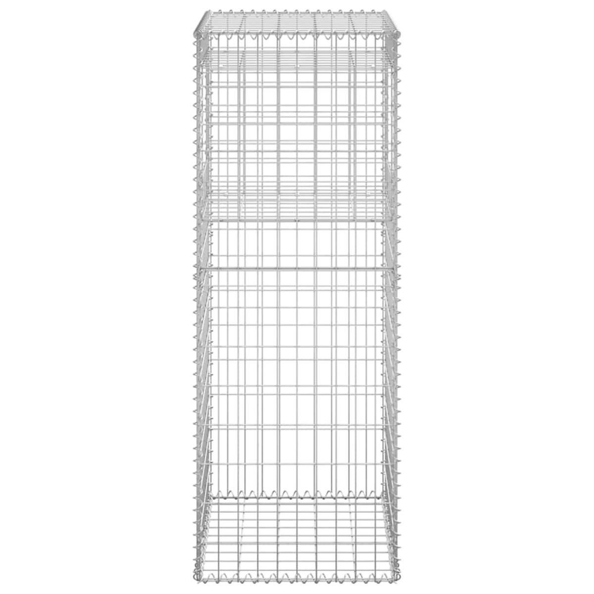vidaXL  Συρματοκιβώτιο Στύλος 50 x 50 x 140 εκ. Σιδερένιο
