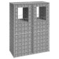 vidaXL Συρματοκιβώτια Στύλοι 2 τεμ. 50 x 50 x 140 εκ. Σιδερένιοι