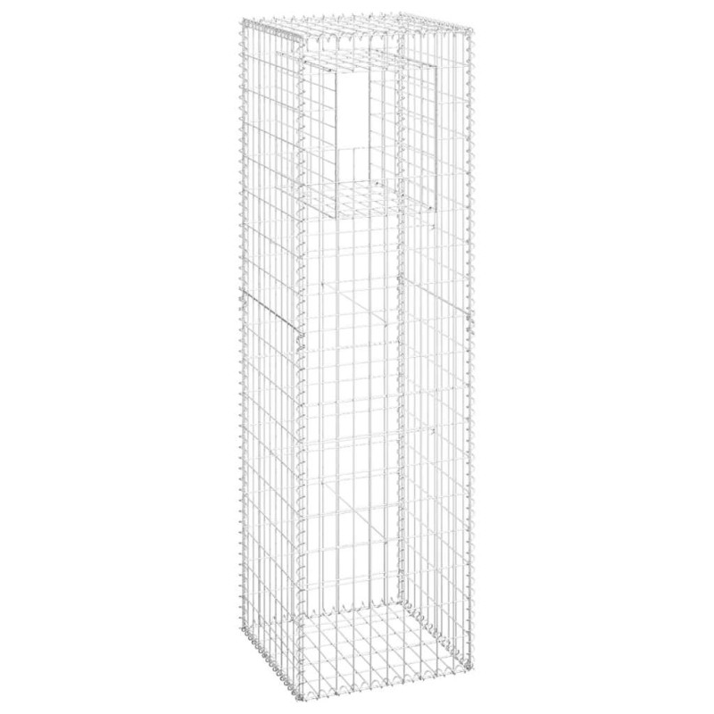 vidaXL  Συρματοκιβώτιο Στύλος 50 x 50 x 180 εκ. Σιδερένιο