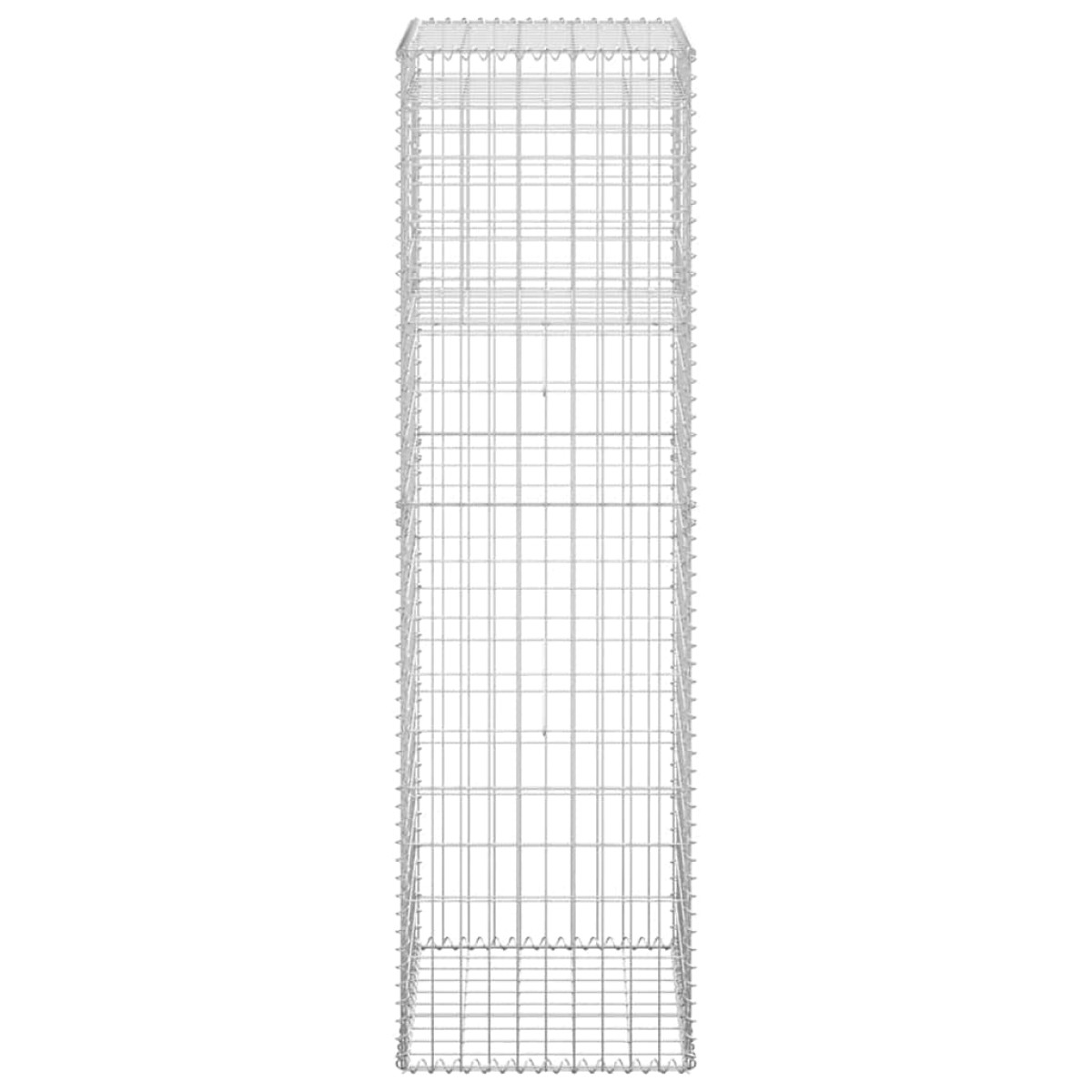 vidaXL  Συρματοκιβώτιο Στύλος 50 x 50 x 180 εκ. Σιδερένιο