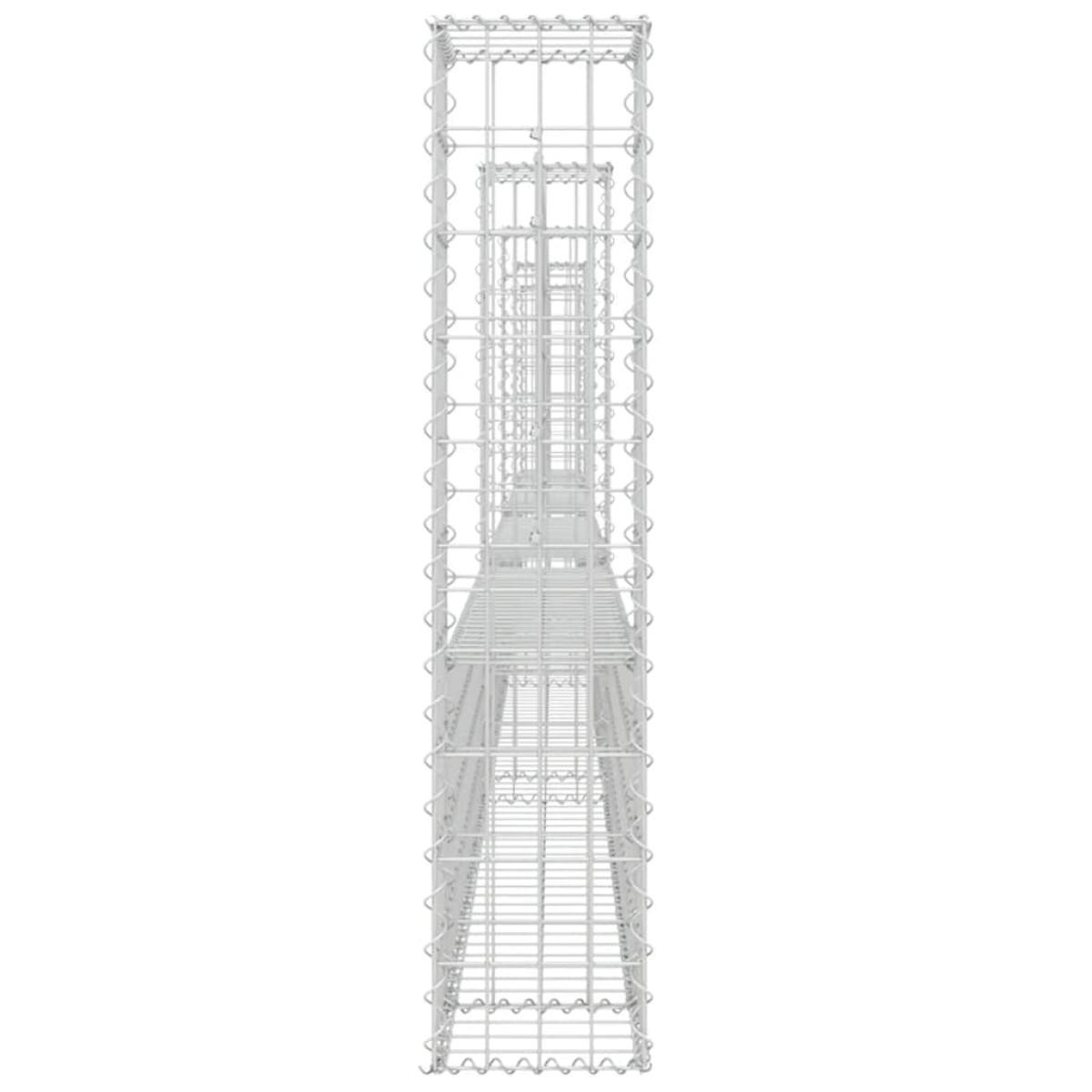 vidaXL Συρματοκιβώτια Στύλοι σε U Σχήμα 5 τεμ. 500x20x100 εκ Σιδερένια