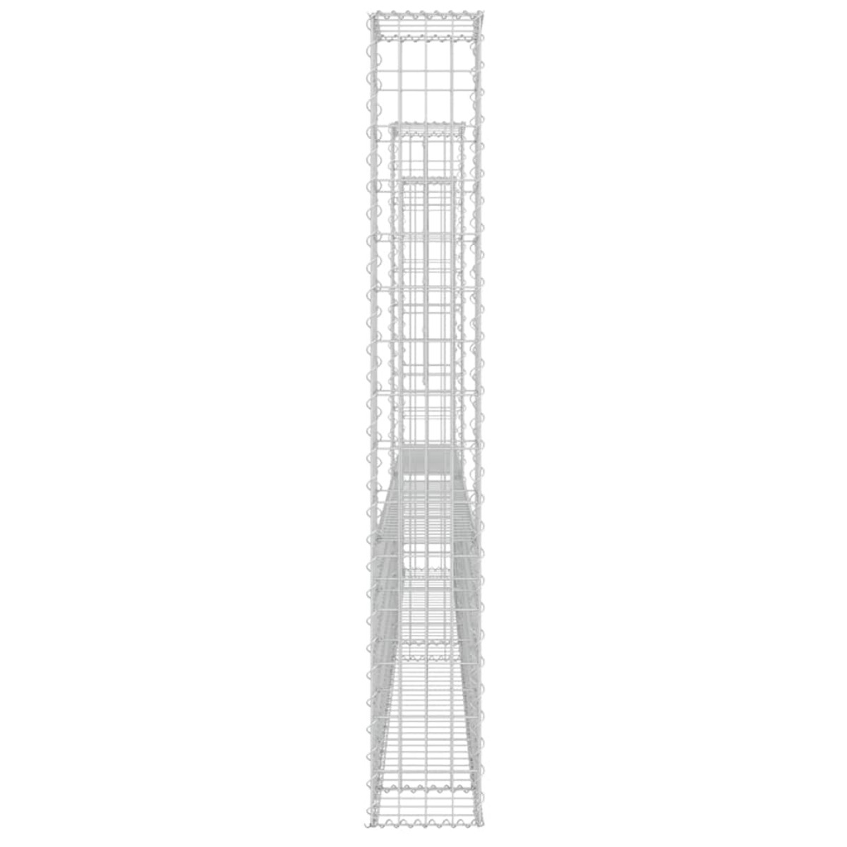 vidaXL Συρματοκιβώτια Στύλοι σε U Σχήμα 3 τεμ. 260x20x150 εκ Σιδερένια