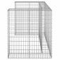 vidaXL Συρματοκιβώτιο Τοίχος για Κάδους 180x100x110 εκ Γαλβαν. Χάλυβας