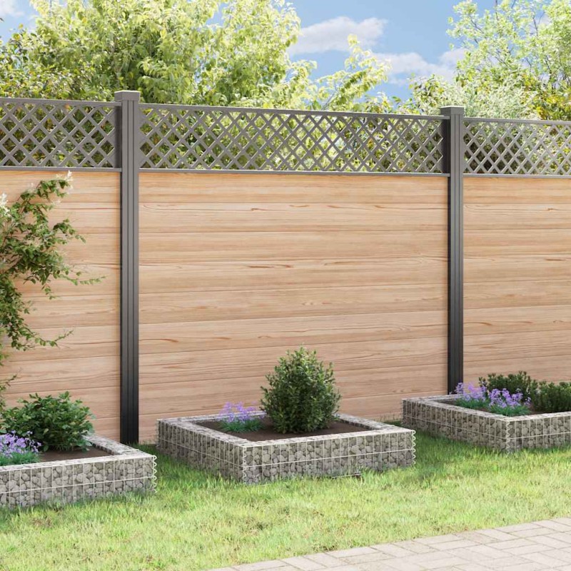 vidaXL Συρματοκιβώτιο-Γλάστρα Υπερυψωμένη 100x100x20 εκ. Γαλβ. Χάλυβας