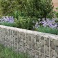 vidaXL Συρματοκιβώτιο-Γλάστρα Υπερυψωμένη 200x100x20 εκ. Γαλβ. Χάλυβας