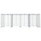 vidaXL Συρματοκιβώτιο Τοίχου Κάδου Απορ. 350x91x120 εκ Γαλβαν. Σίδηρος