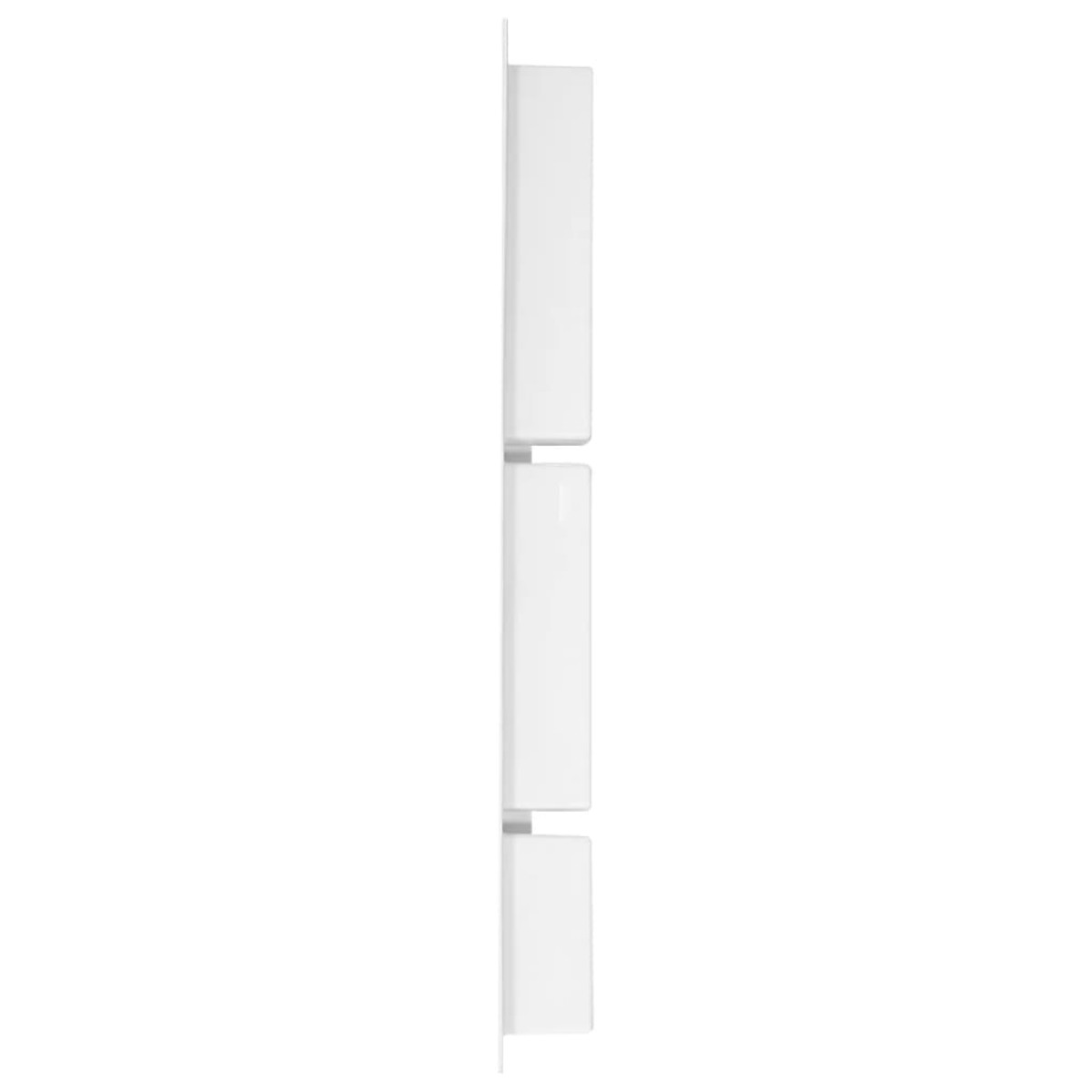 vidaXL Ράφι Ντουζιέρας με 3 Τμήματα Λευκό Ματ 41 x 99 x 9 εκ.