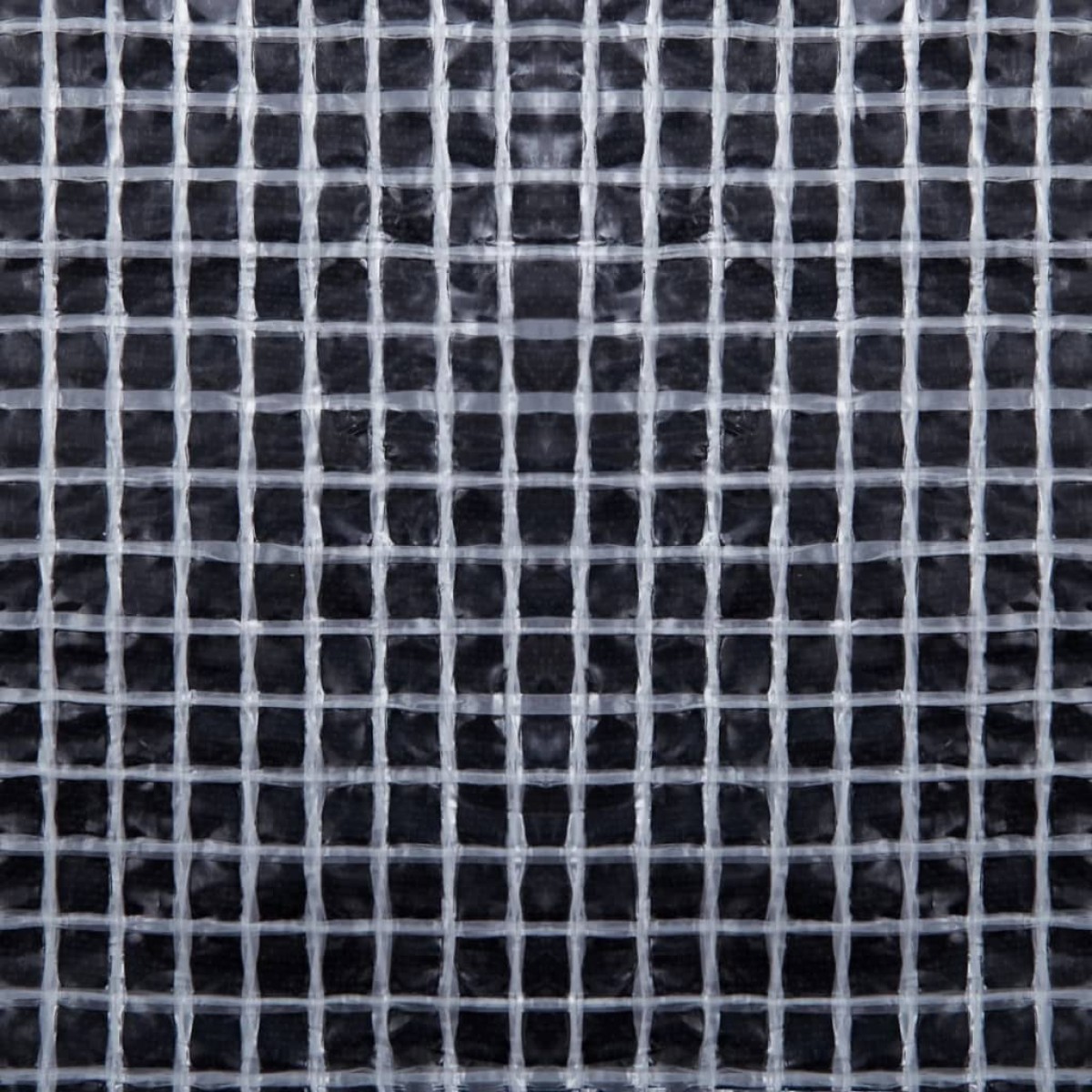 vidaXL Μουσαμάς με Ύφανση Leno Λευκός 6x6 μ. 140 γρ./μ²