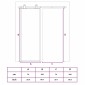 vidaXL Συρόμενη Πόρτα Μαύρη Αμμοβολή 76 x 205 εκ. Γυαλί ESG/Αλουμίνιο