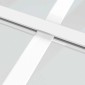 vidaXL Συρόμενη Πόρτα Λευκή 90 x 205 εκ. από Γυαλί ESG / Αλουμίνιο