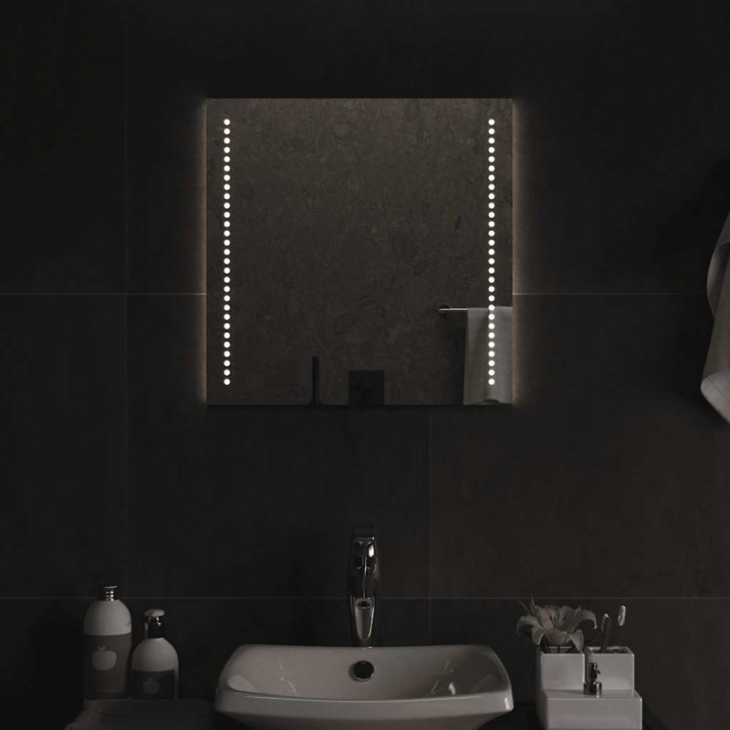 vidaXL Καθρέφτης Μπάνιου με LED 50x50 εκ.