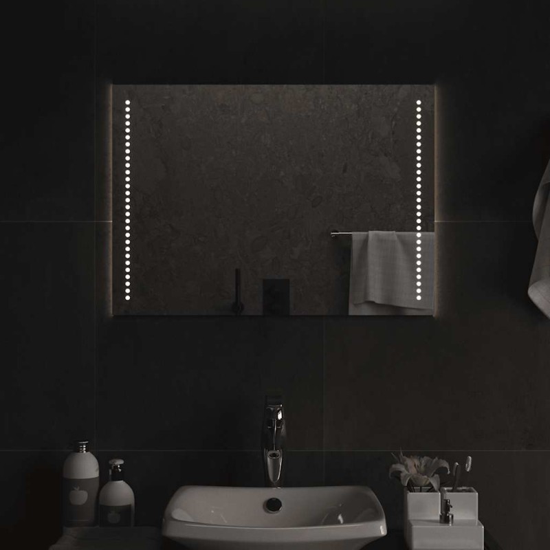 vidaXL Καθρέφτης Μπάνιου με LED 70x50 εκ.
