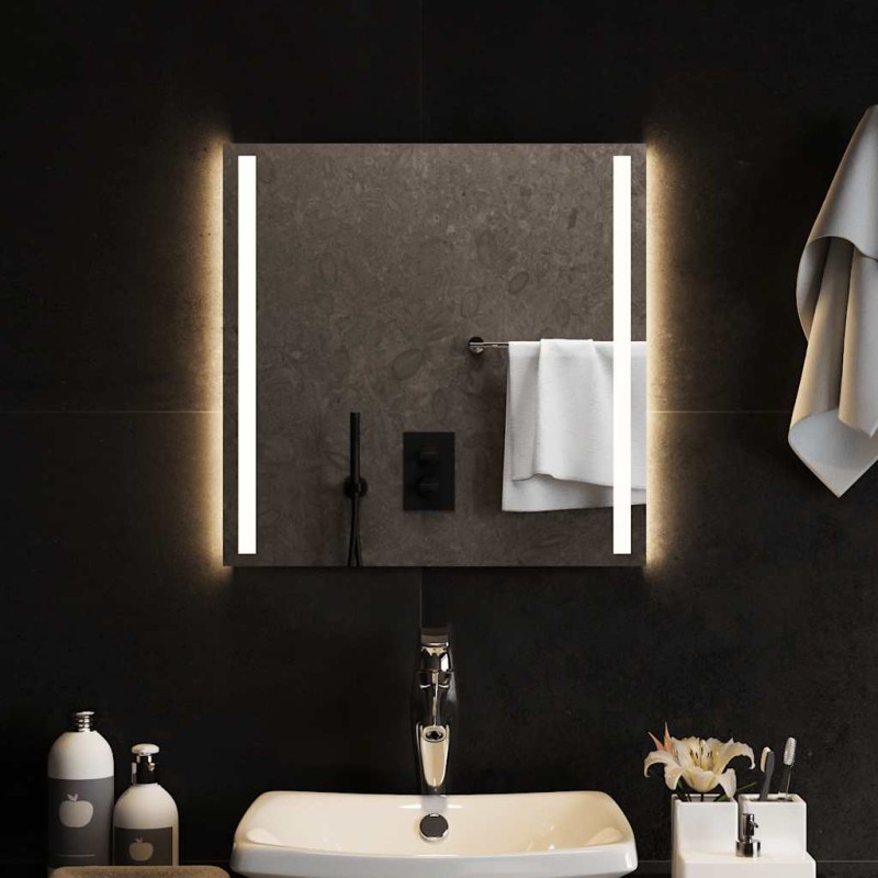 vidaXL Καθρέφτης Μπάνιου με LED 50x50 εκ.