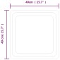 vidaXL Καθρέφτης Μπάνιου με LED 40x40 εκ.