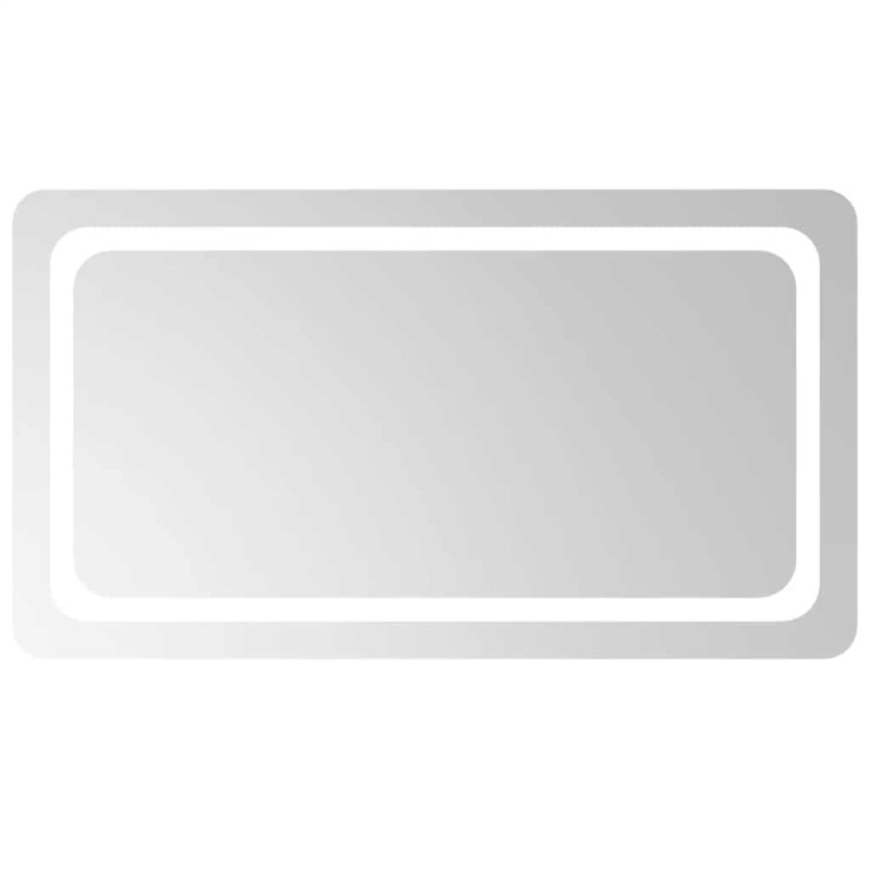 vidaXL Καθρέφτης Μπάνιου με LED 90x50 εκ.